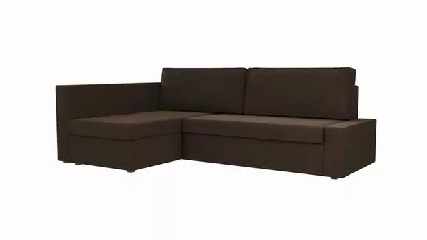 Угловой диван Версаль Велюр Коричневый угол Левый