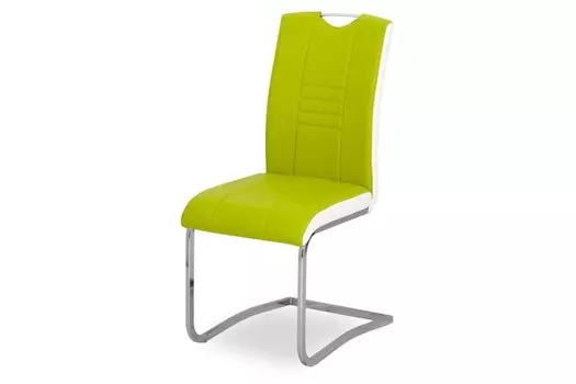 Стул для гостиной металлический B28 – лайм, белый