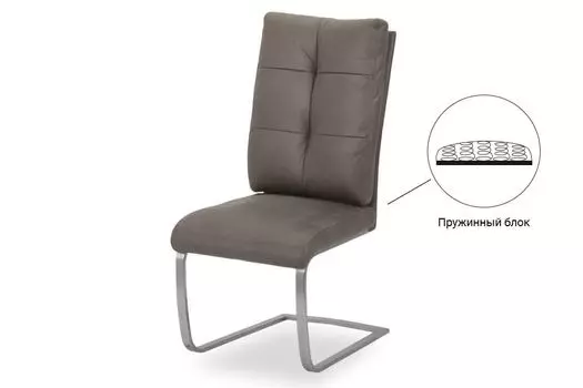 Стул для кухни металлический B150 – серый, антик