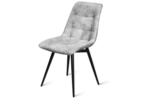 Стул обеденный металлический B105-m – замша серо-бежевый