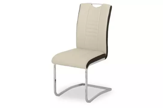 Стул обеденный металлический B28 – бежевый, коричневый