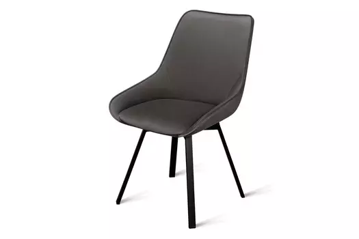 Стул обеденный металлический B313-m – серо-коричневый