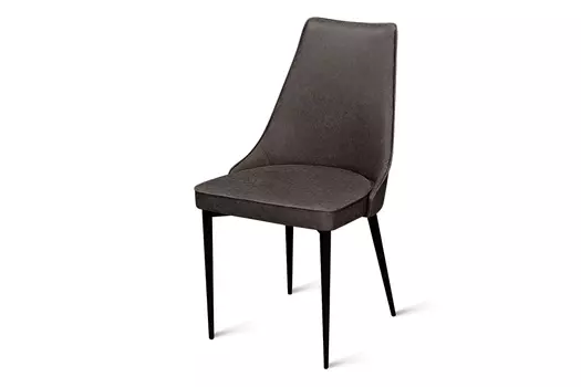 Стул обеденный металлический B440 - серо-коричневый