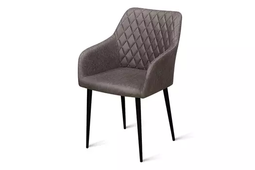 Стул обеденный металлический B445 – серо-коричневый