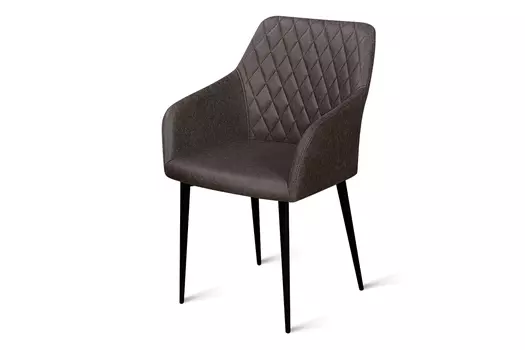 Стул обеденный металлический B445 – серо-коричневый