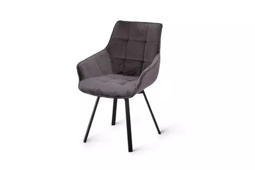 Стул обеденный металлический B815-m – темно-серый