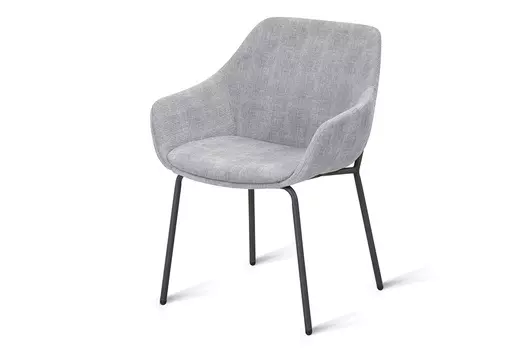 Стул обеденный металлический B818 – светло-серый