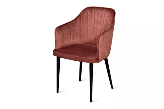 Стул обеденный металлический B822 - розовый