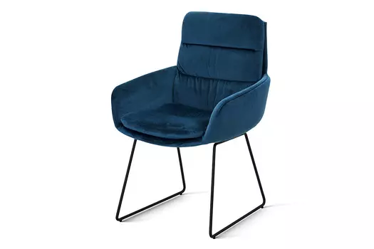 Стул обеденный металлический B98 – темно-синий