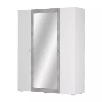 4х створчатый шкаф с зеркалом №24 Акцент (Аквилон)