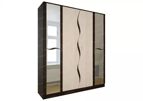 Четырехстворчатый шкаф Анапа (Террикон)