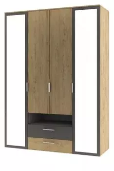 Четырехстворчатый шкаф с нишей Бруно-02 (Атлант)