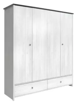Четырехстворчатый шкаф SZF4D2S Порто (BRW)