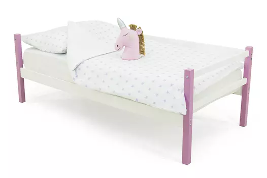 Детская деревянная кровать-тахта Skogen лаванда-белый (Бельмарко)