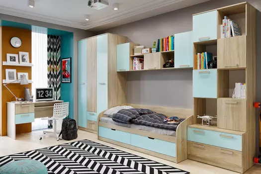 Детская комната АКВАРЕЛЬ КЭНДИ КОМПЛЕКТАЦИЯ 2 СИЛ