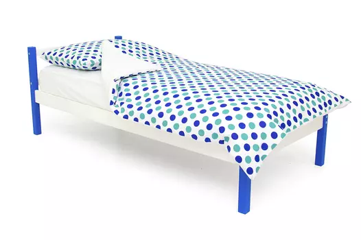 Детская кровать Skogen classic сине-белый (Бельмарко)