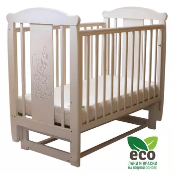 Детская кроватка с поперечным маятником Соня 04 Заяц (Соня)