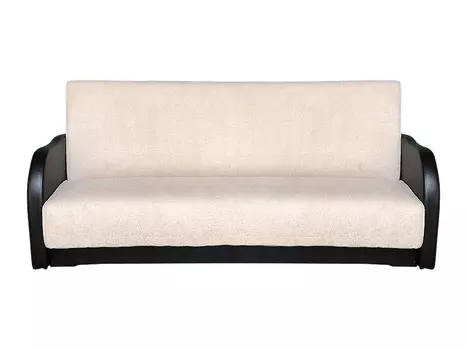 Диван-книжка Дачник-1 с кожаными подлокотниками (Асмана)