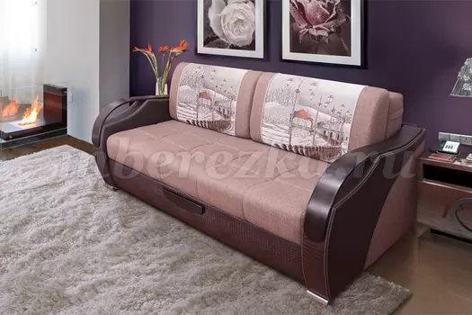 Диван прямой Диор Люкс (б-ка)