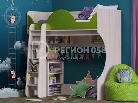 Двухъярусная кровать Бемби-10 МДФ (Регион 058)