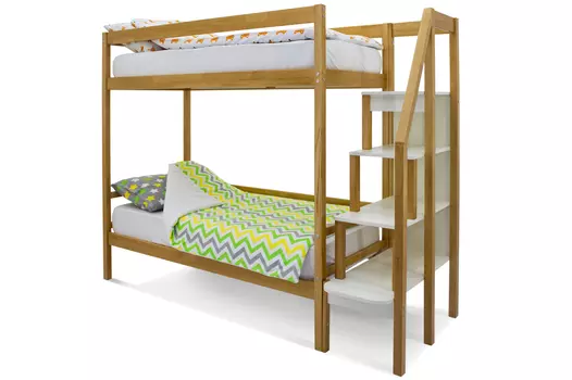 Двухъярусная кровать Svogen дерево (Бельмарко)