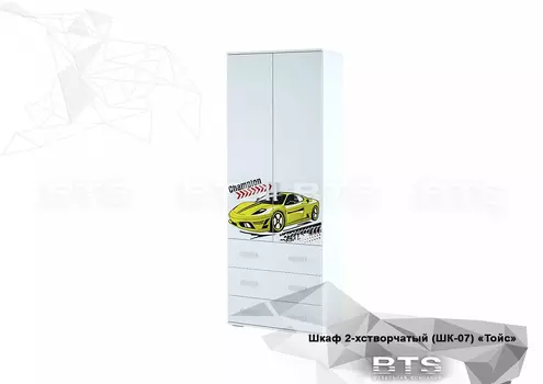 Двухстворчатый шкаф ШК-07 Тойс Champion (БТС)
