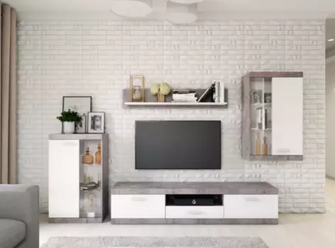 Гостиная Тесс Оникс/Белый (BRW)