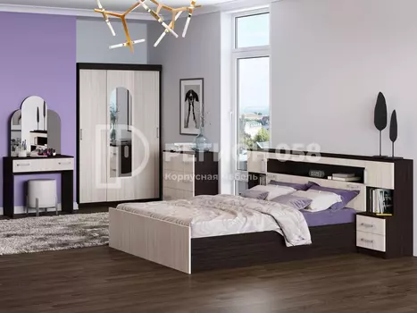 Готовая спальня Бася с прикроватным блоком (Регион 058)