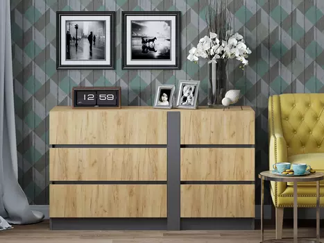 Комод Берк-12 с 6 ящиками (Регион 058)