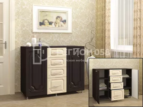 Комод Берк-2 МДФ с ящиками и дверцами (Регион 058)