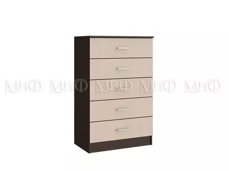 Комод Мальта (дуб беленый/венге) (Миф)