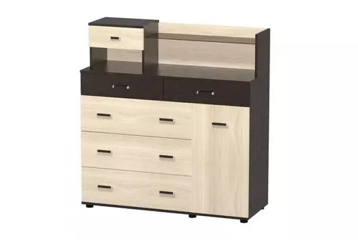 Комод Волжанка-4 с надстройкой (Премиум)