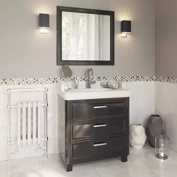 Комплект черной мебели для ванной комнаты Pompei (Kerama Marazzi)