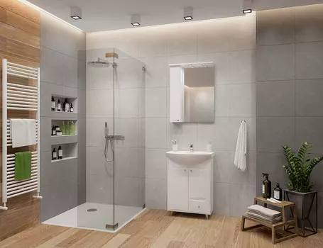 Комплект мебели для ванной комнаты Джимми 57 (Акватон)