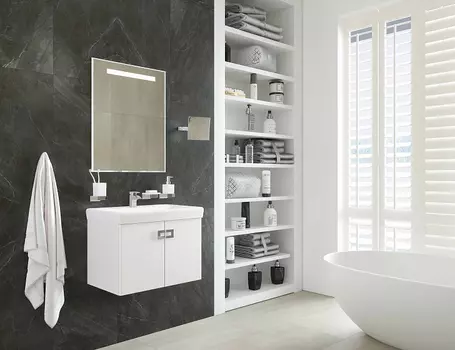Комплект мебели для ванной комнаты Оптима (Акватон)