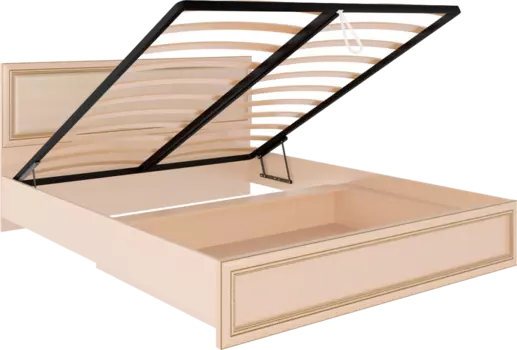 Кровать 1,6 с подъемным механизмом и мягким изголовьем Беатрис М11 (Риннер)