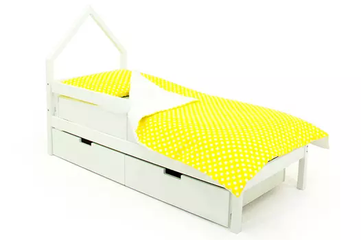 Кровать-домик мини Skogen белый (Бельмарко)