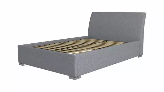 Кровать двухспальная Монако с обивкой из искусственной кожи (Марибель)