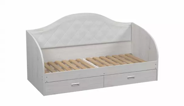 Кровать с ящиками с мягкой накладкой ГиП-14 Юниор (Марибель)