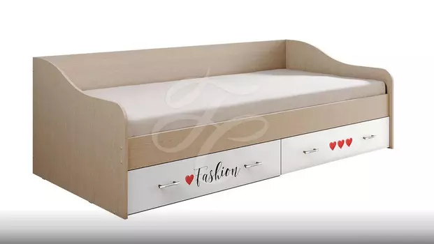 Кровать с ящиками Вега Girl (Миф)