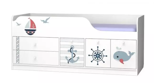 Кровать Смарти-3 с фотопечатью Маяк (Премиум)