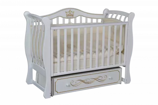 Кроватка детская Luiza 333 автостенка + универсальный маятник (Антел)