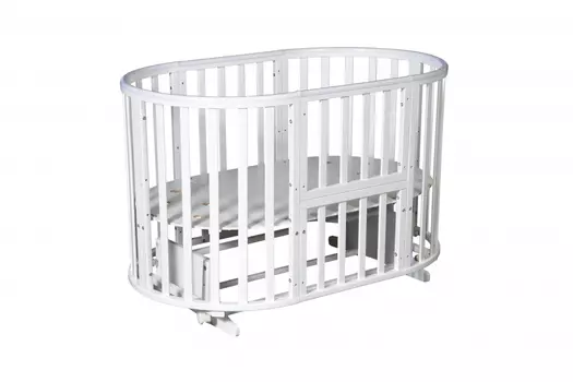 Кроватка детская Sofia (4) 6 в 1 универсальный маятник на колесиках (Антел)