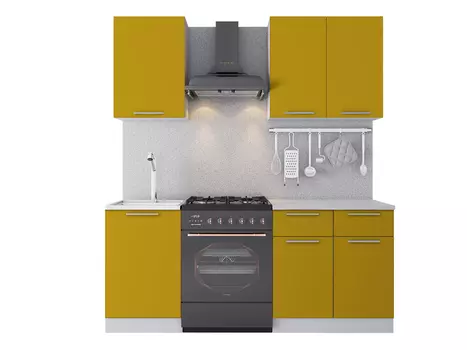 Кухня Горчица 1,3 м (МебельДрев)