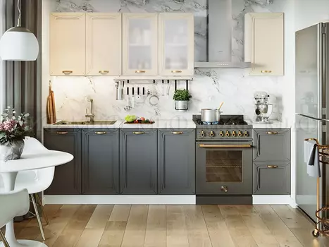 Кухня Империя Софт ваниль/графит (Миф)