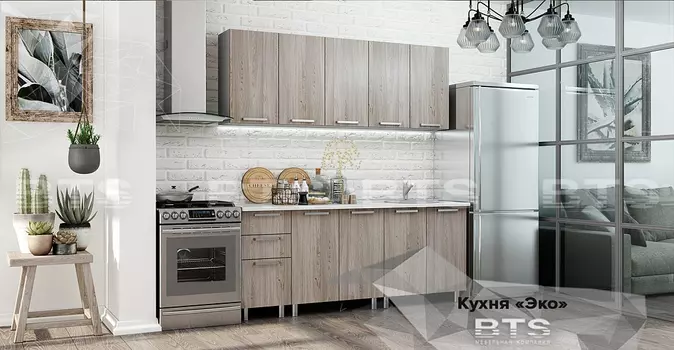 Кухня Эко 2,0 м (Мебелони)