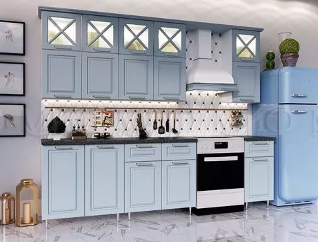 Кухня Констанция Компоновка №4 Шервуд жемчуг (Миф)