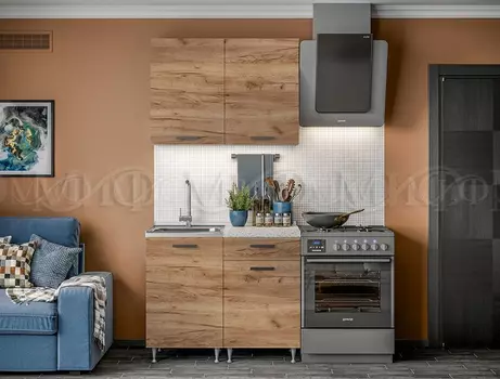 Кухня Рио ЛДСП Дуб Крафт (разный размер) (Миф)