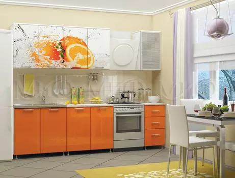Кухня с фотопечатью Апельсин (разный размер) (Миф)