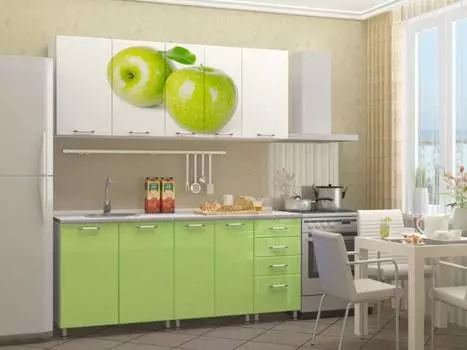 Кухня с фотопечатью Яблоко (Регион 058)